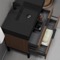 Modern Bathroom Vanity, Walnut, 32